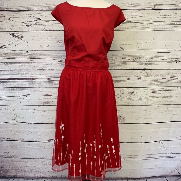 eshakti Dresses & Skirts - eShakti Red Cocktail Dress Size 3X